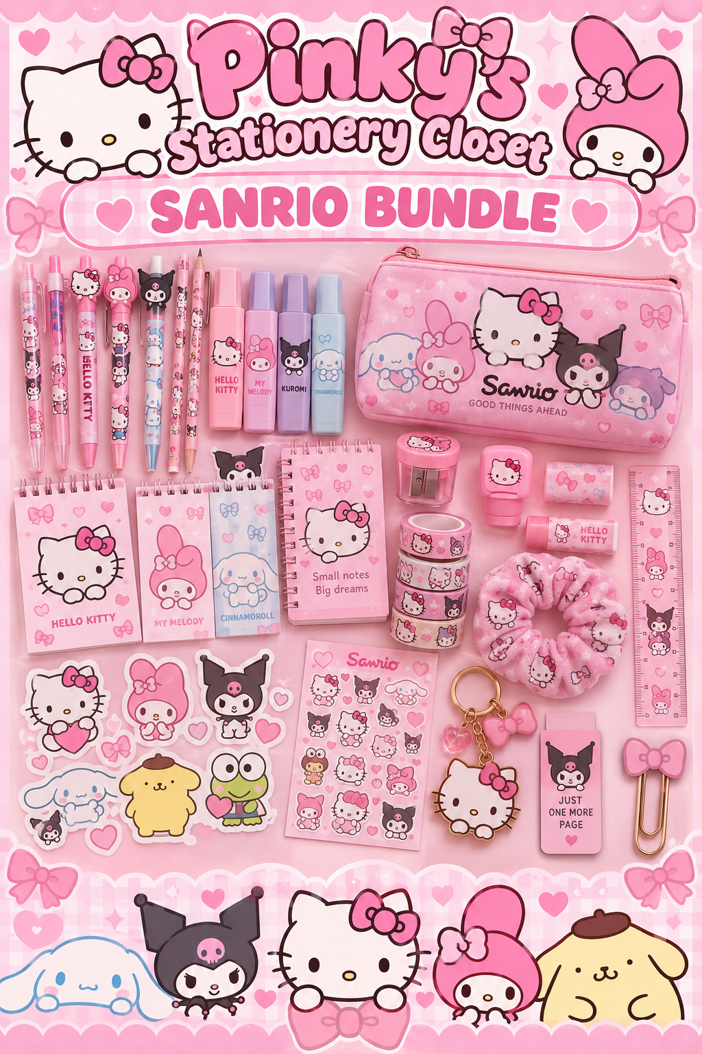 SANRIO Stationery Bundle (PRE-PACKED)
